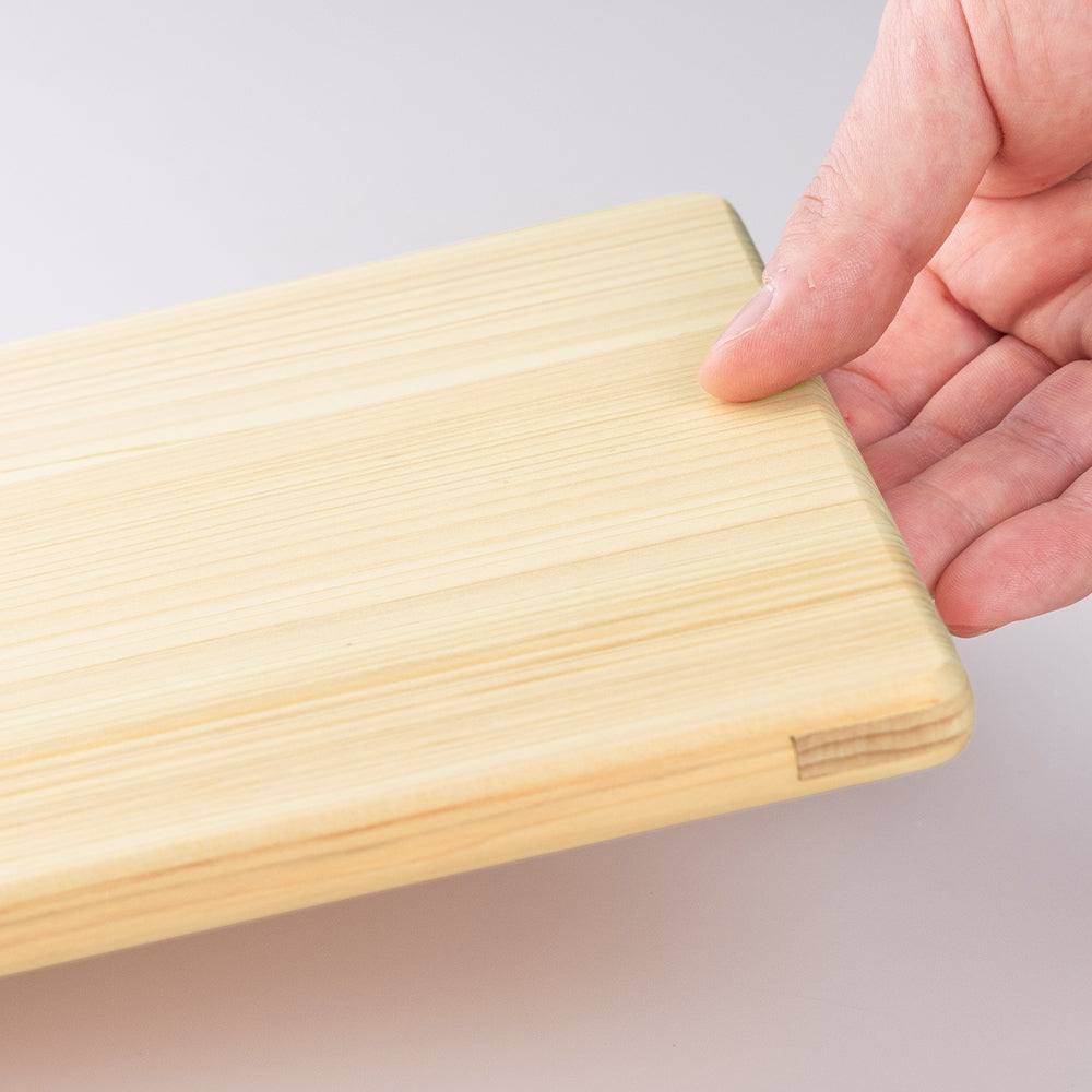 Seki Magoroku Lightweight Hinoki Cypress Cutting Board 300 x 220 mm, Japanese Cypress, 30 x 22 x 1.2 cm, about 375 g, Made in Japan
