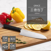 KAI Grace Santoku Knife, Grace Santoku Knife 292 x 52 x 20 mm, 107 g, Made in China, 29.2 x 5.2 x 2 cm and 107 g, Standard