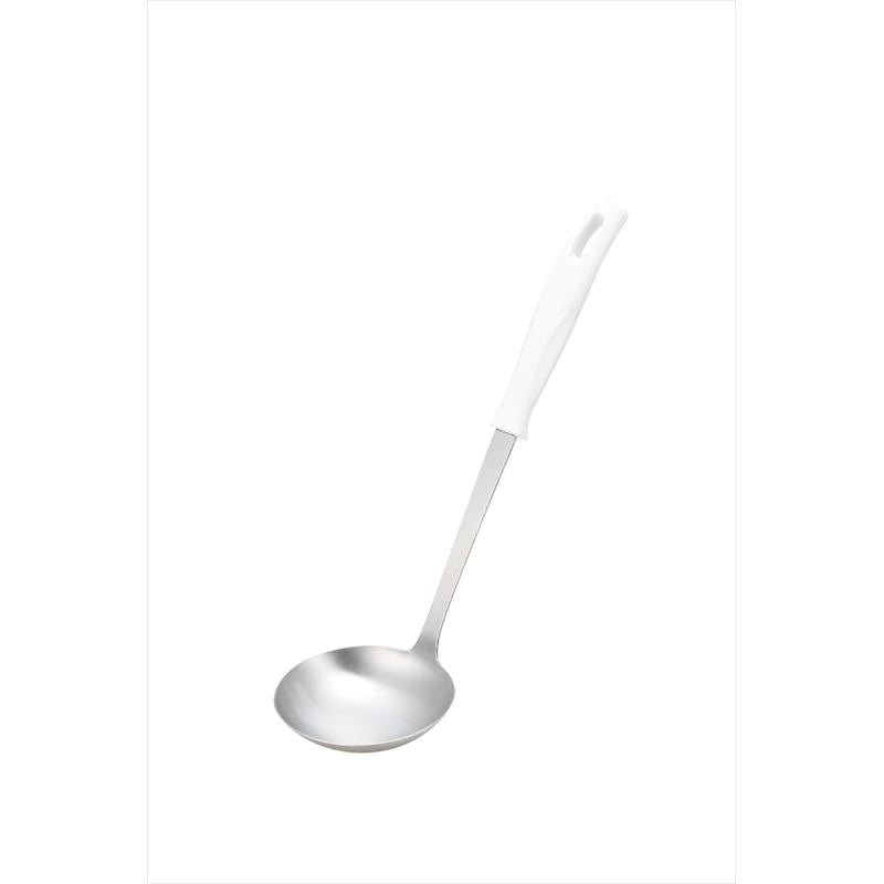KAI Ladle, Large, White, Ladle, Large, White 295 x 85 x 60 mm, 95 g, Made in Japan, 29.5 x 8.5 x 6 cm and 95 g, white
