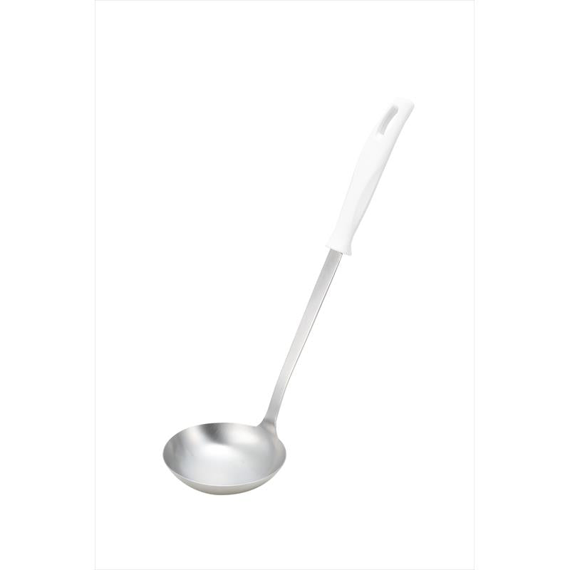 KAI KHS Ladle, Long, White, KHS Ladle, Long, White 310 x 90 x 75 mm, 100 g, Made in Japan, 31 x 9 x 7.5 cm and 100 g, white