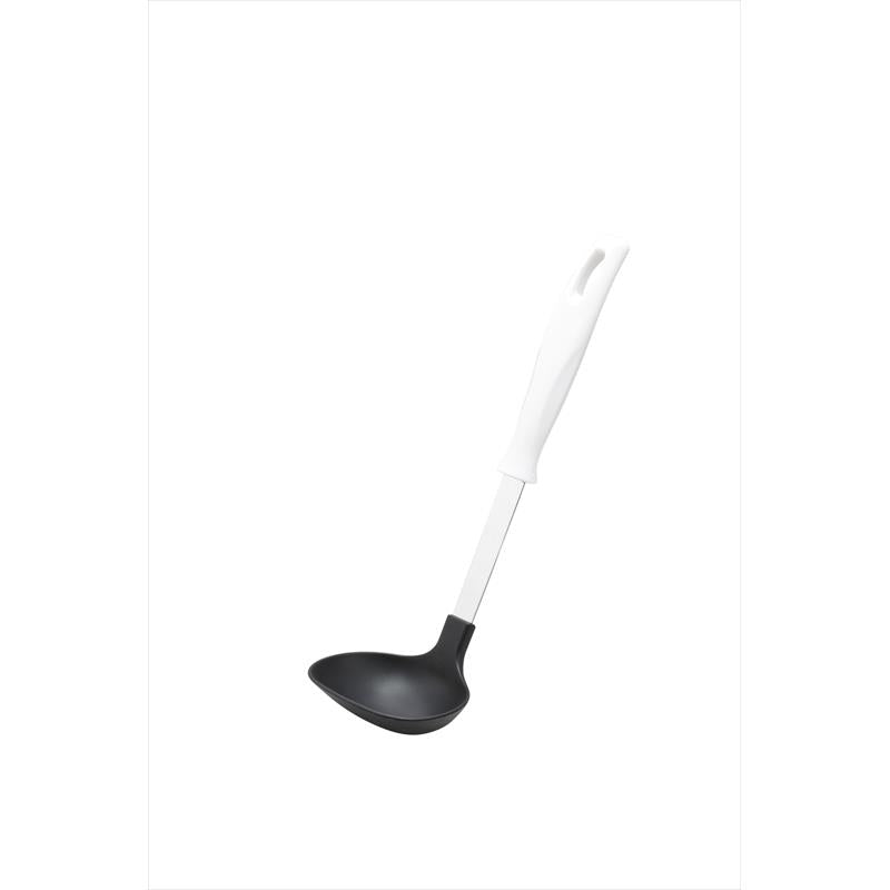 KAI KHS Nylon Mini Ladle, White, KHS Nylon Mini Ladle, White 255 x 75 x 64 mm, 52 g, Made in Japan, 25.5 x 7.5 x 6.4 cm and 52 g, white