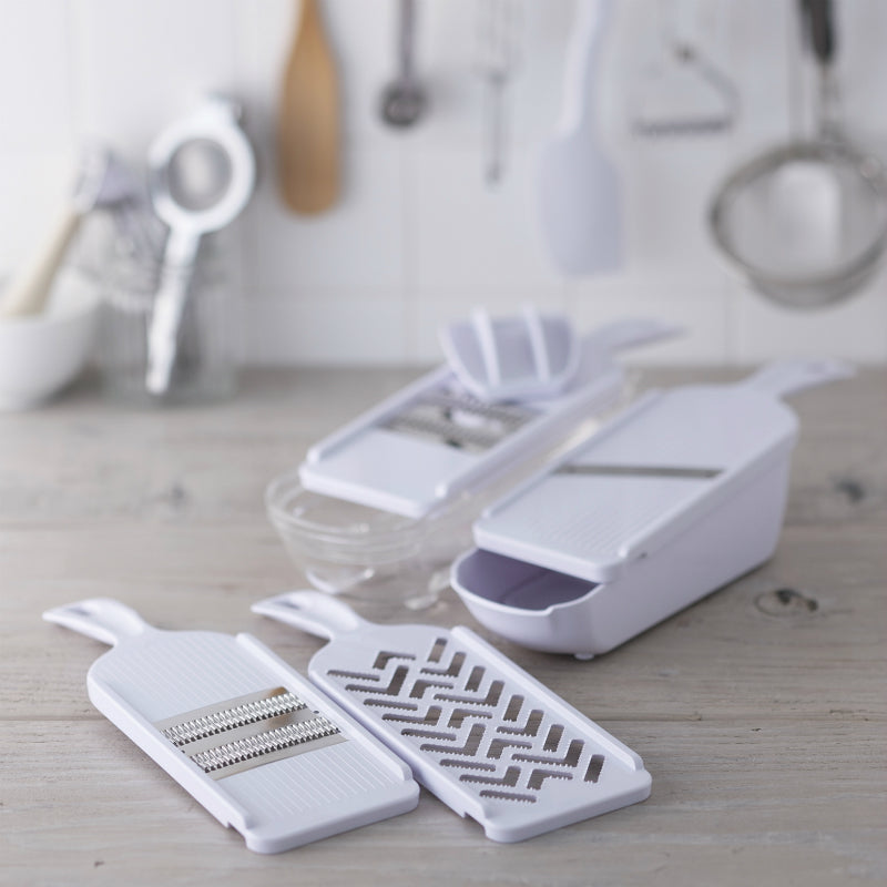 Select100 Food Preparation Set, 278 x 93 x 19 mm, about 738 g, Slices, Shreds, Finely Shreds and Grates, Stainless Steel Blades