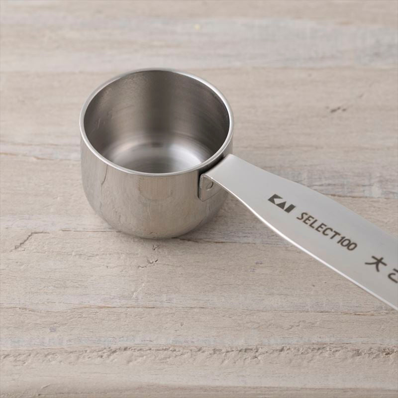 KAI SELECT100 Measuring Spoon 15ml (1 Tablespoon), SELECT100 Measuring Spoon 15ml (1 Tablespoon) 137 x 32 x 22 mm, 33 g, Made in China, 13.7 x 3.2 x 2.2 cm and 33 g, Standard