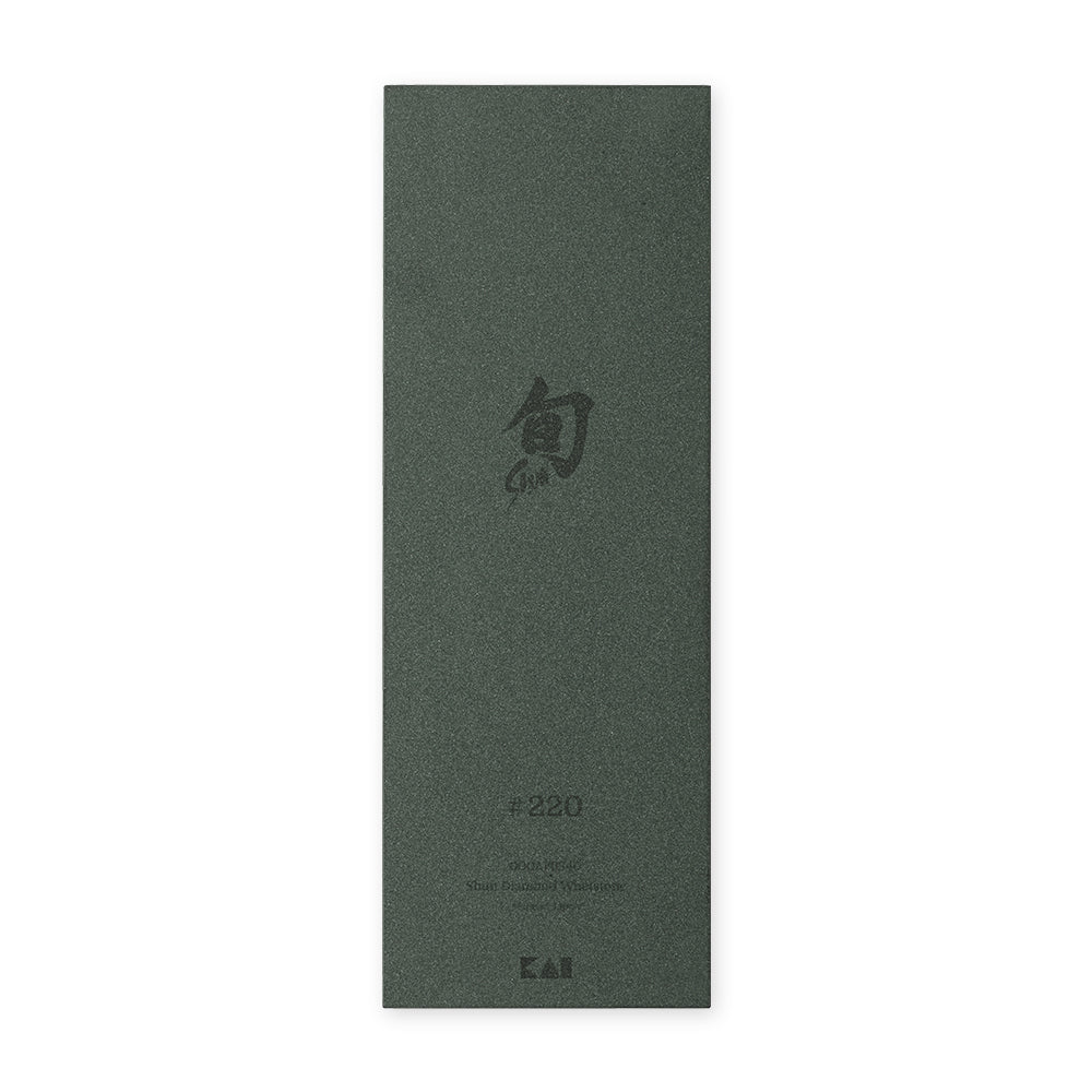 KAI Shun Diamond Whetstone #220, Shun Diamond Whetstone #220 210 x 75 x 16 mm, 677 g, Made in Japan, 21 x 7.5 x 1.6 cm and 677 g, Standard
