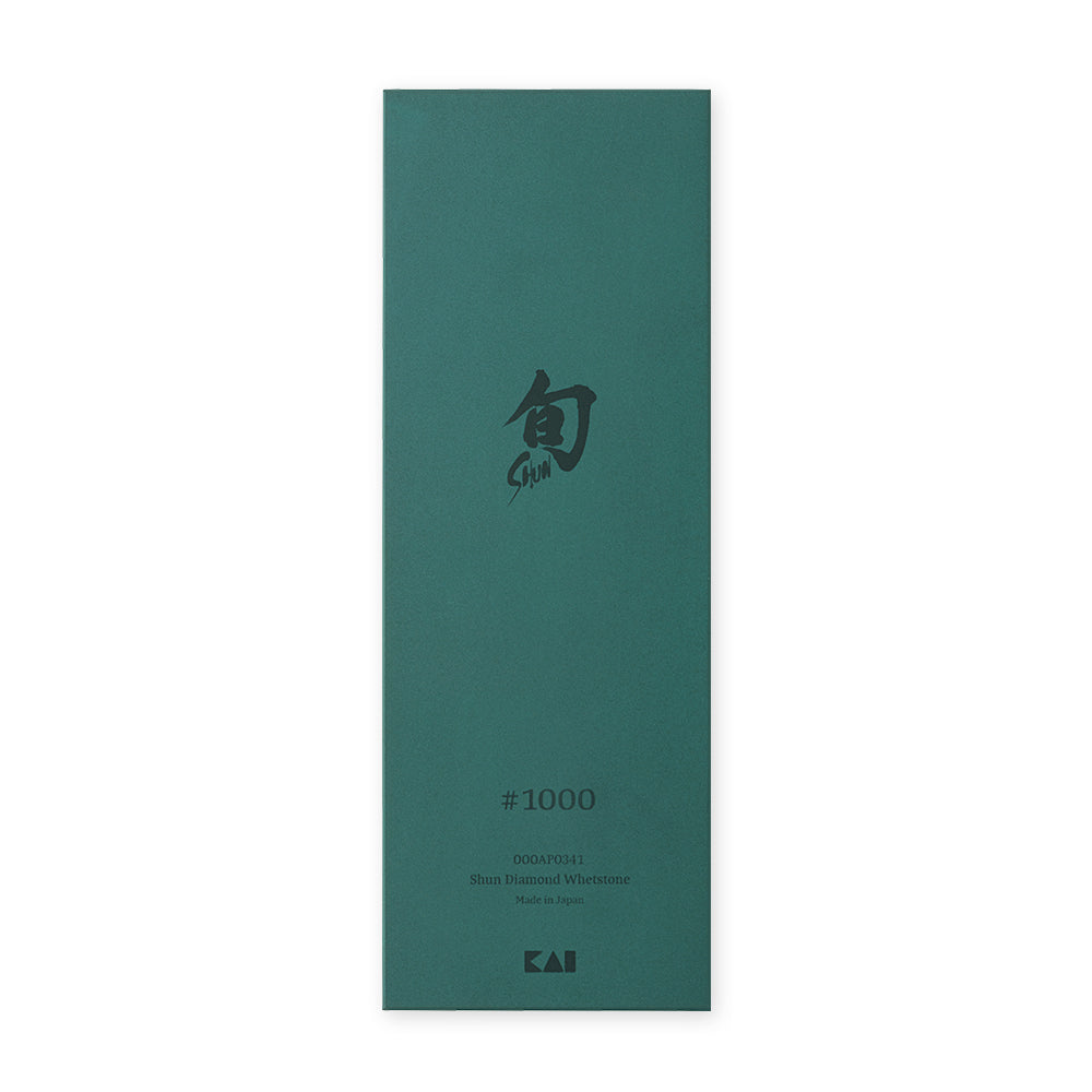KAI Shun Diamond Whetstone #1000, Shun Diamond Whetstone #1000 210 x 75 x 16 mm, 677 g, Made in Japan, 21 x 7.5 x 1.6 cm and 677 g, Standard