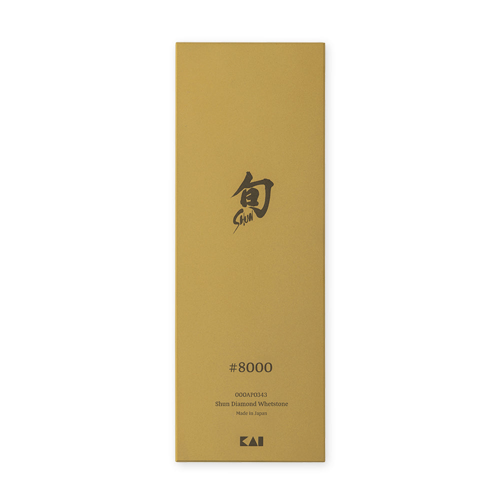 KAI Shun Diamond Whetstone #8000, Shun Diamond Whetstone #8000 210 x 75 x 16 mm, 677 g, Made in Japan, 21 x 7.5 x 1.6 cm and 677 g, Standard