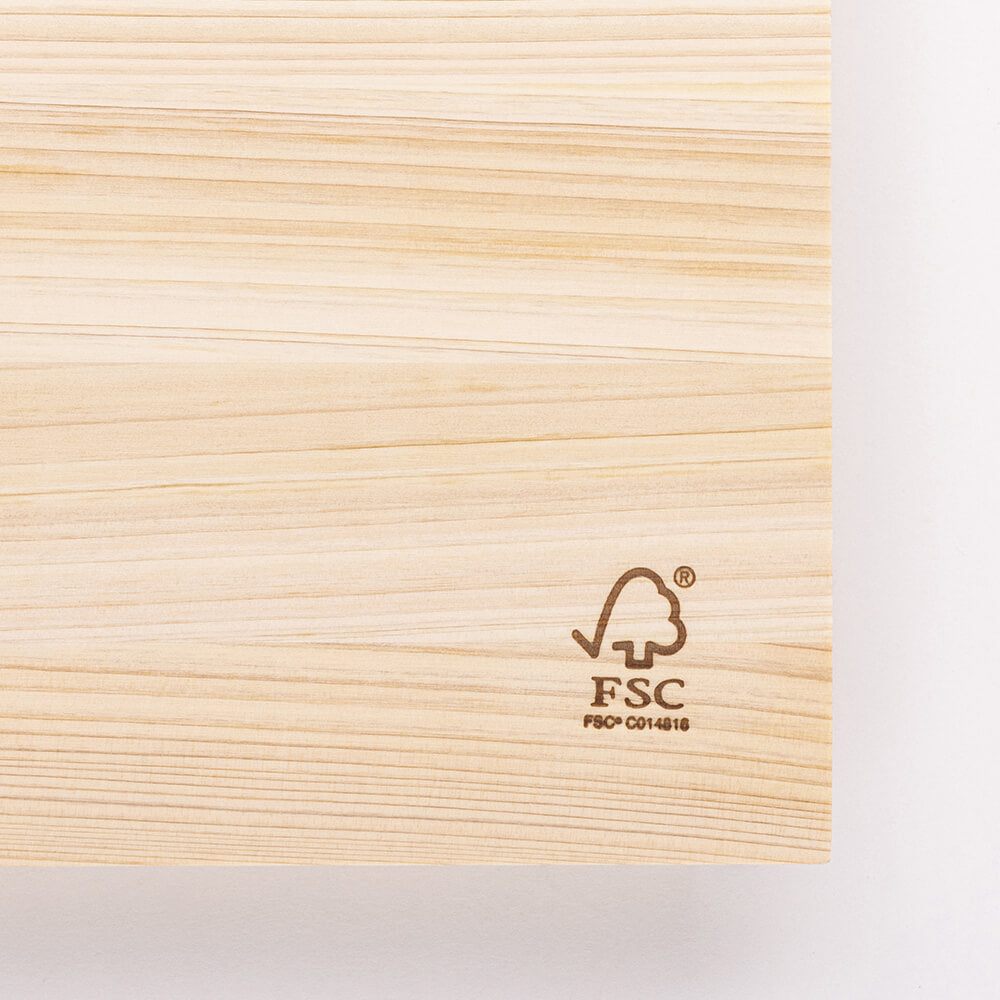 KAI Shun Hinoki Cutting Board Angle Edge S, Shun Hinoki Cutting Board Angle Edge S 360 x 240 x 20 mm, 740 g, Made in Japan, 36 x 24 x 2 cm and 740 g, Standard