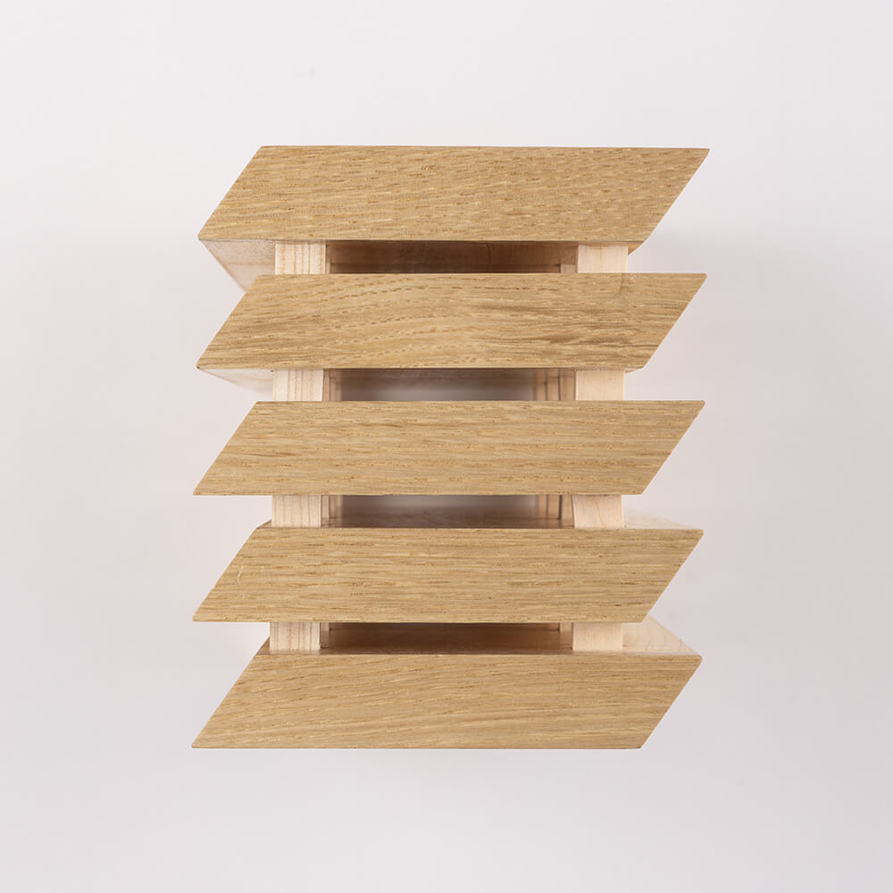 KAI Shun Hinoki Knife Block Lattice (4-Knife), Shun Hinoki Knife Block Lattice (4-Knife) 150 x 115 x 240 mm, 1200 g, Made in Japan, 15 x 11.5 x 24 cm and 1200 g, Standard