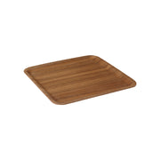 KINTO Teak Synthetic Lacquerware Non-Slip Tray 320x320, Teak Synthetic Lacquerware Non-Slip Tray 320x320 In Teak, Hand wash only, not dishwasher safe, Made in China, 32 x 32 x 1.4 cm and 370 g, Teak