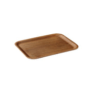 KINTO Teak Synthetic Lacquerware Non-Slip Tray 320x240, Teak Synthetic Lacquerware Non-Slip Tray 320x240 In Teak, Hand wash only, not dishwasher safe, Made in China, 32 x 24 x 1.5 cm and 250 g, Teak