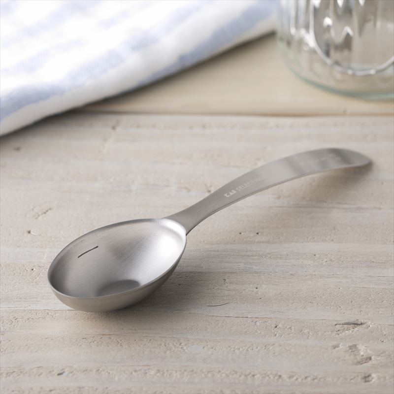Select100 Oval Measuring Spoon 1 Tablespoon, 157 x 38 x 17 mm, about 28 g, 18-8 Stainless Steel, for Seasonings and Pastes