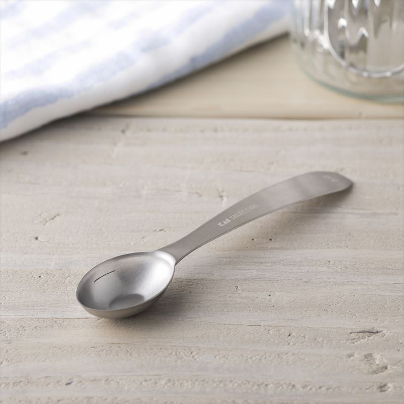 KAI SELECT100 Oval Measuring Spoon 1 Teaspoon, SELECT100 Oval Measuring Spoon 1 Teaspoon 133 x 28 x 12 mm, 14 g, Made in China, 13.3 x 2.8 x 1.2 cm and 14 g, Standard