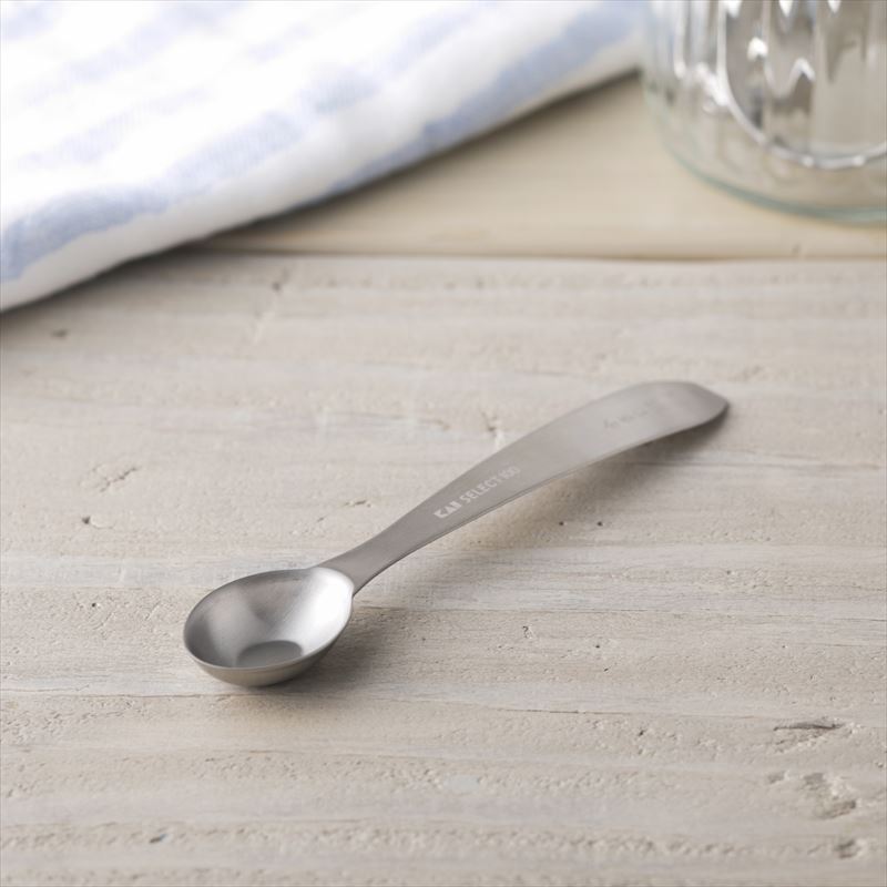 KAI SELECT100 Oval Measuring Spoon 1/2 Teaspoon, SELECT100 Oval Measuring Spoon 1/2 Teaspoon 121 x 24 x 9 mm, 11 g, Made in China, 12.1 x 2.4 x 0.9 cm and 11 g, Standard