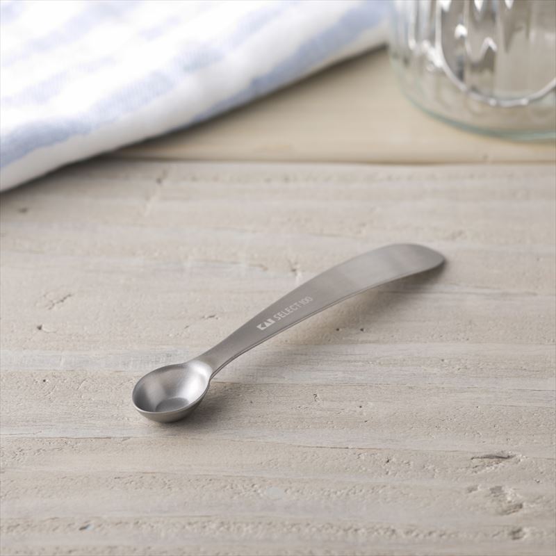KAI SELECT100 Oval Measuring Spoon 1ml, SELECT100 Oval Measuring Spoon 1ml 112 x 18 x 8 mm, 8 g, Made in China, 11.2 x 1.8 x 0.8 cm and 8 g, Standard