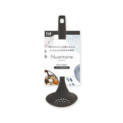 KAI Nuance Tone All-Nylon Mini Slotted Ladle, Charcoal Black, Nuance Tone All-Nylon Mini Slotted Ladle, Charcoal Black 203 x 70 x 50 mm, 26 g, Made in Japan, 20.3 x 7 x 5 cm and 26 g, Charcoal Black