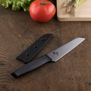 KAI Seki Magoroku Compact Knife with Sheath, Seki Magoroku Compact Knife with Sheath 240 x 38 x 13 mm, 61 g, Made in Japan, 24 x 3.8 x 1.3 cm and 61 g, Standard