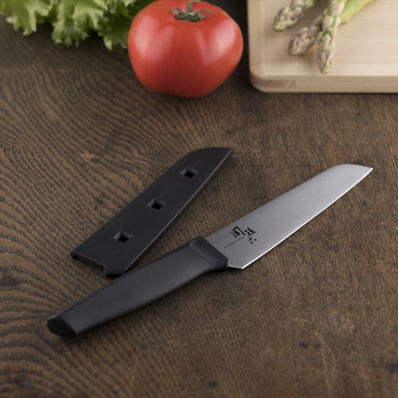 KAI Seki Magoroku Compact Knife with Sheath, Seki Magoroku Compact Knife with Sheath 240 x 38 x 13 mm, 61 g, Made in Japan, 24 x 3.8 x 1.3 cm and 61 g, Standard