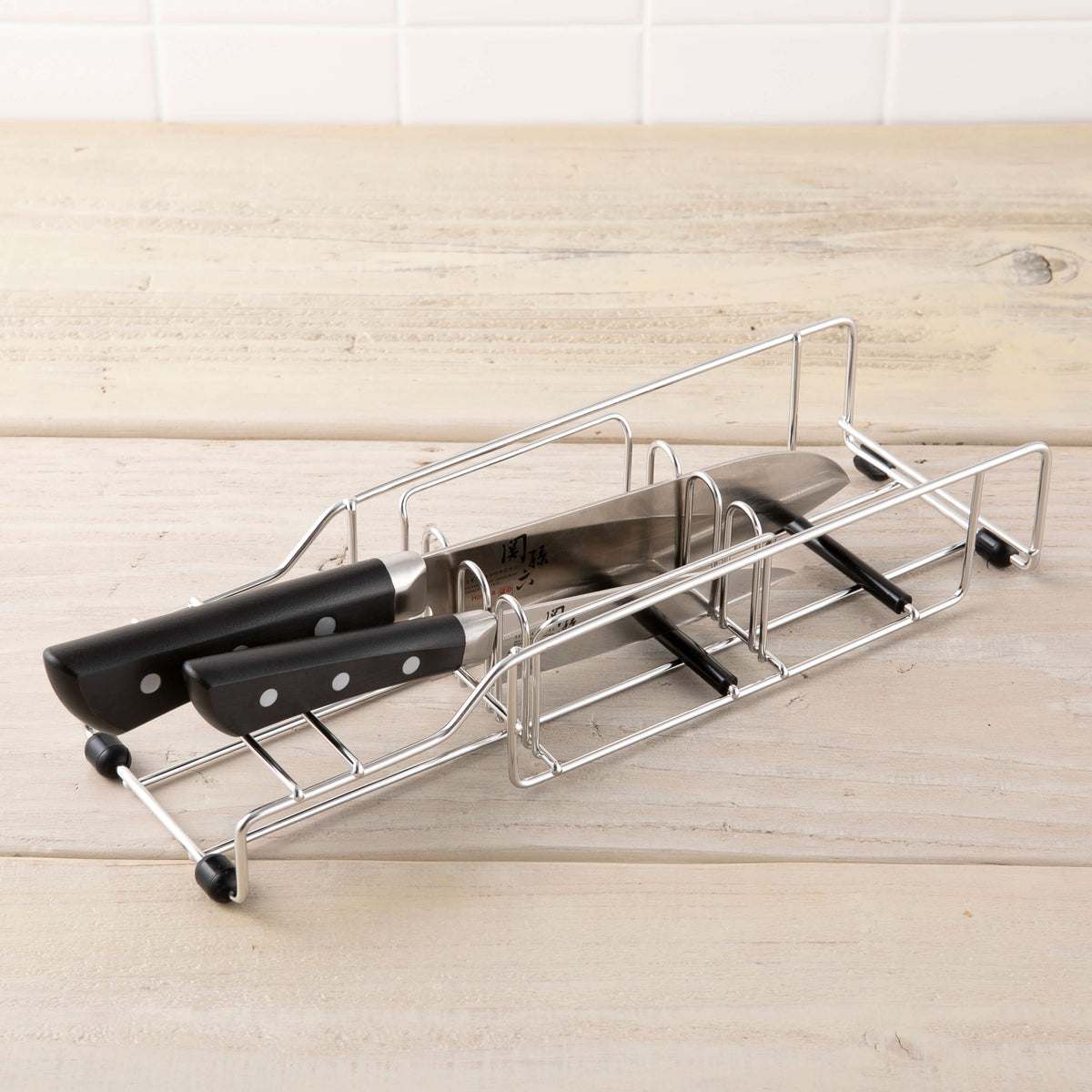 KAI Knife Stand for 4 Knives, Knife Stand for 4 Knives 310 x 100 x 55 mm, 235 g, Made in China, 31 x 10 x 5.5 cm and 235 g, Standard