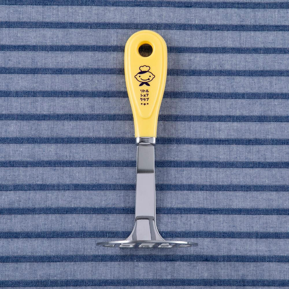 KAI Little Chef Club Masher, Little Chef Club Masher 142 x 65 x 55 mm, 42 g, Made in Japan, 14.2 x 6.5 x 5.5 cm and 42 g, Standard