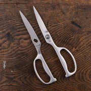 KAI Forged All-Stainless Kitchen Scissors, Forged All-Stainless Kitchen Scissors 185 x 73 x 12 mm, 157 g, Made in Japan, 18.5 x 7.3 x 1.2 cm and 157 g, Standard