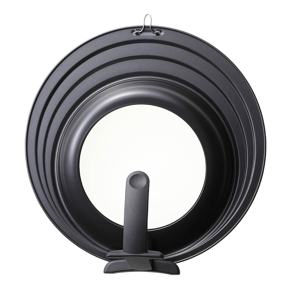 KAI Frying Pan Cover, Sloped Type with Stand, 24/26/28cm, Frying Pan Cover, Sloped Type with Stand, 24/26/28cm 100 x 295 x 295 mm, 420 g, Made in China, 10 x 29.5 x 29.5 cm and 420 g, Standard