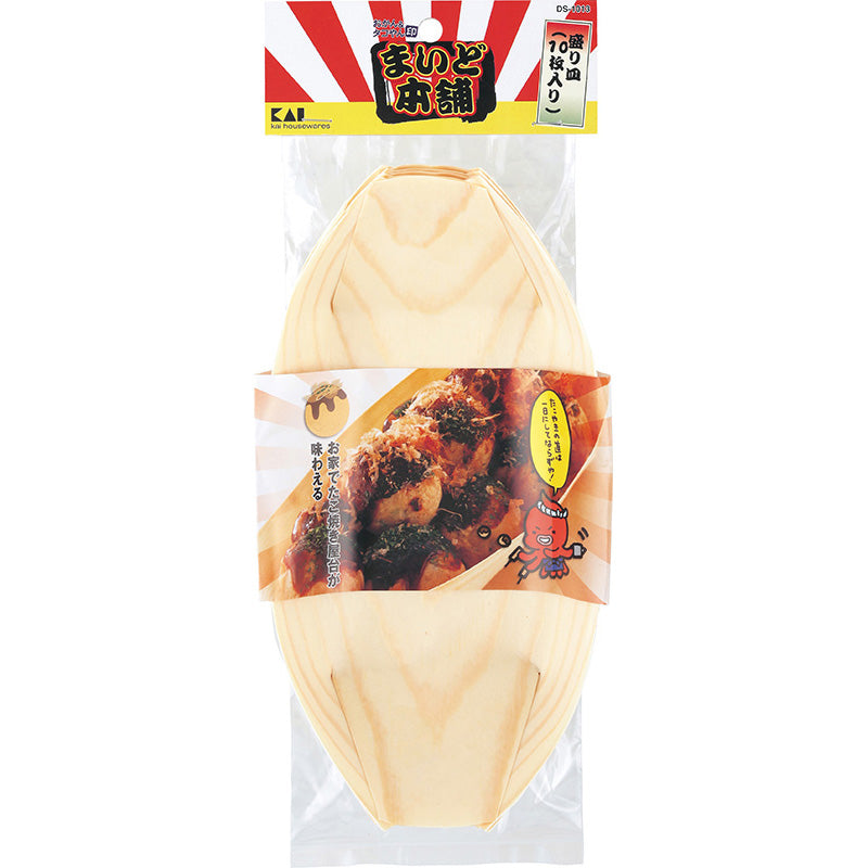 KAI Maido Honpo Serving Plates (10-Pack), Maido Honpo Serving Plates (10-Pack) 260 x 110 x 53 mm, 74 g, Made in China, 26 x 11 x 5.3 cm and 74 g, Standard