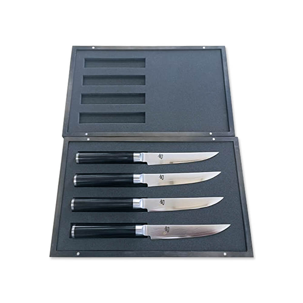 KAI Shun Classic Steak-Knife-Set 4-Piece — Japan-Made Dinner-Knives