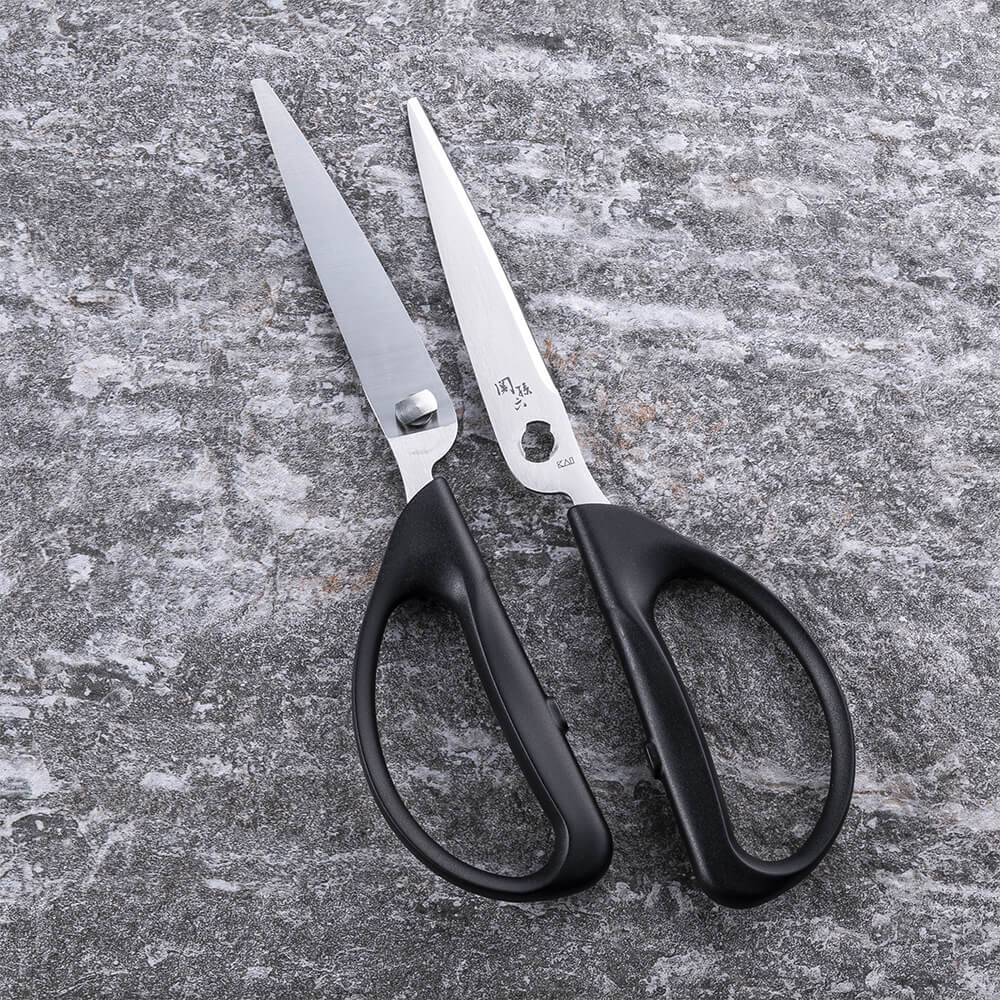 KAI Seki Magoroku Regular Kitchen Scissors, Seki Magoroku Regular Kitchen Scissors 195 x 90 x 12 mm, 62 g, Made in China, 19.5 x 9 x 1.2 cm and 62 g, Standard