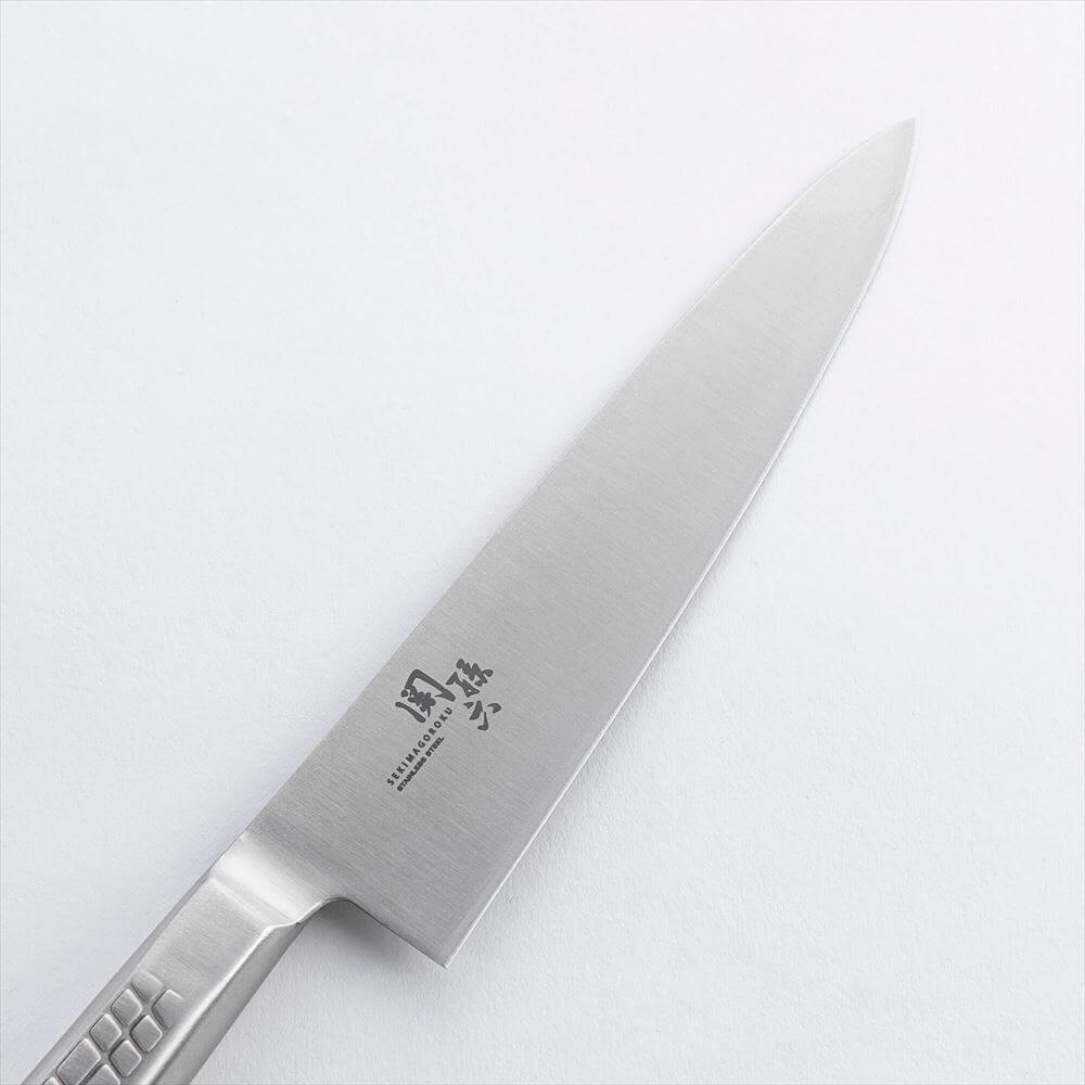 KAI Seki Magoroku all-stainless petty knife 150mm, Seki Magoroku all-stainless petty knife 150mm, 258 x 40 x 14 mm Overall, About 90 g, Made in Japan, 25.8 x 4 x 1.4 cm and 90 g, Standard