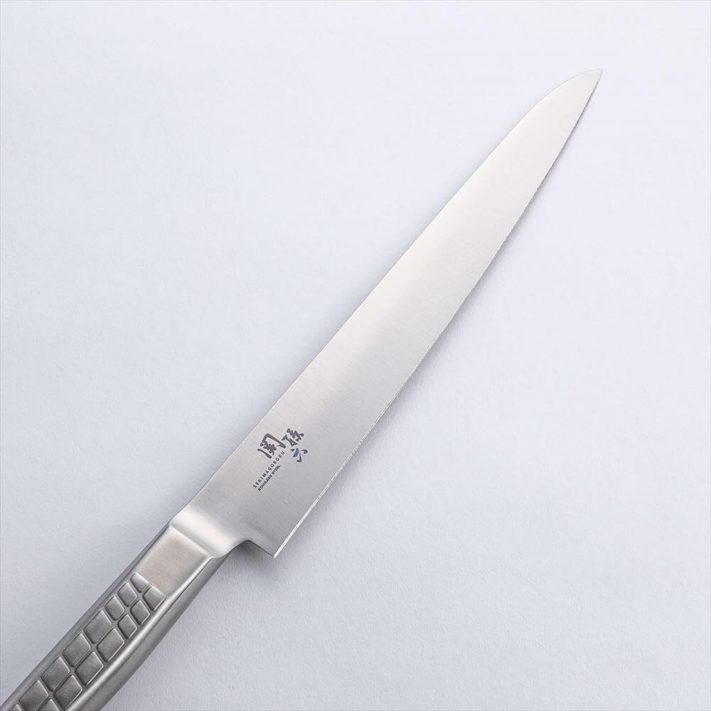 KAI Seki Magoroku all-stainless slicing knife 240mm, Seki Magoroku all-stainless slicing knife 240mm, 377 x 43 x 20 mm Overall, About 160 g, Made in Japan, 37.7 x 4.3 x 2 cm and 160 g, Standard