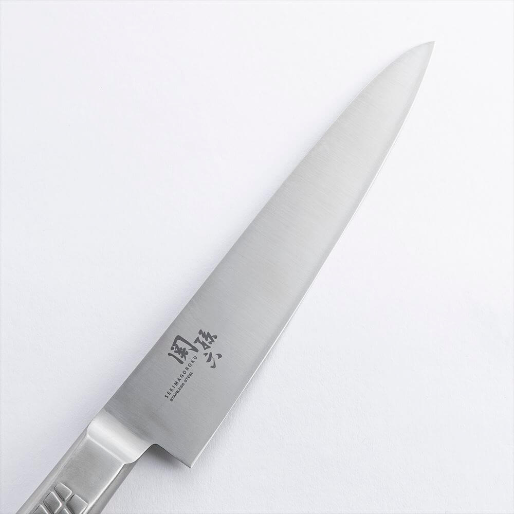 KAI Seki Magoroku all-stainless gyuto chef's knife 210mm, Seki Magoroku all-stainless gyuto chef's knife 210mm, 337 x 47 x 17 mm Overall, About 170 g, Made in Japan, 33.7 x 4.7 x 1.7 cm and 170 g, Standard