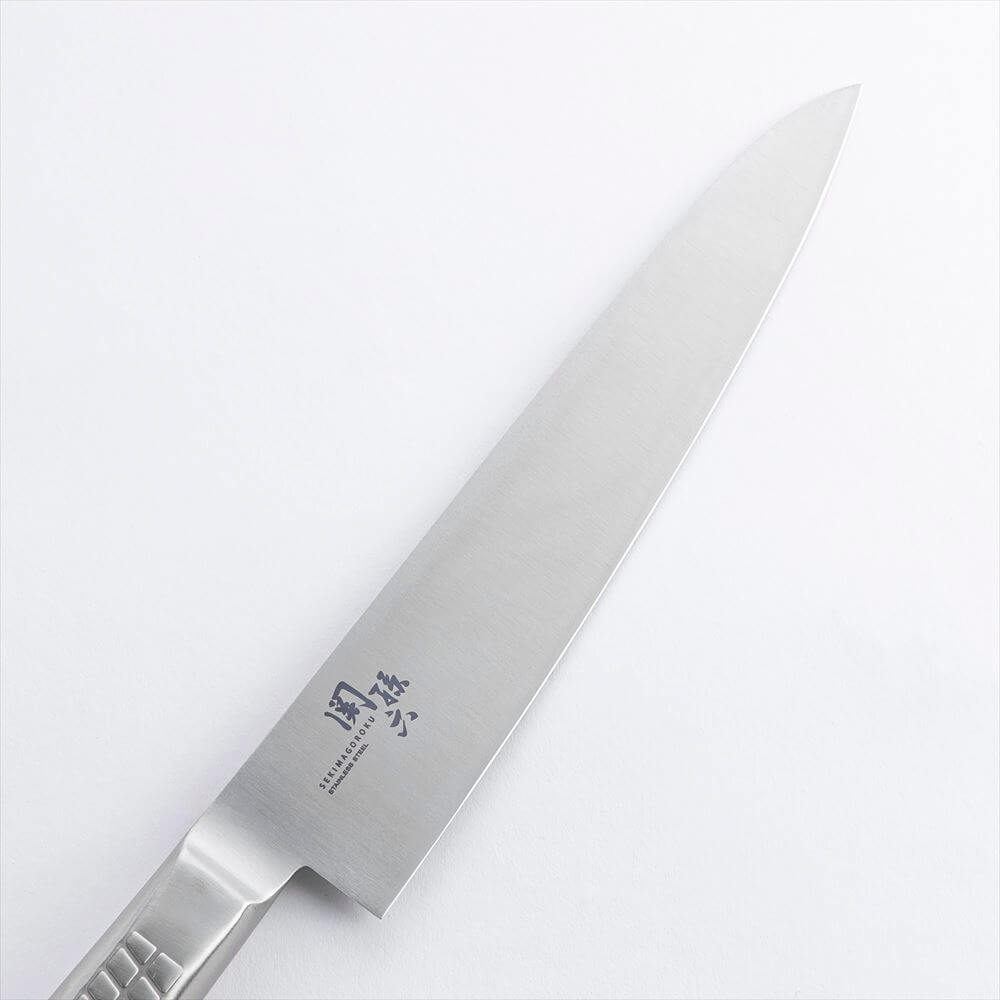 KAI Seki Magoroku all-stainless gyuto chef's knife 240mm, Seki Magoroku all-stainless gyuto chef's knife 240mm, 377 x 54 x 20 mm Overall, About 235 g, Made in Japan, 37.7 x 5.4 x 2 cm and 235 g, Standard