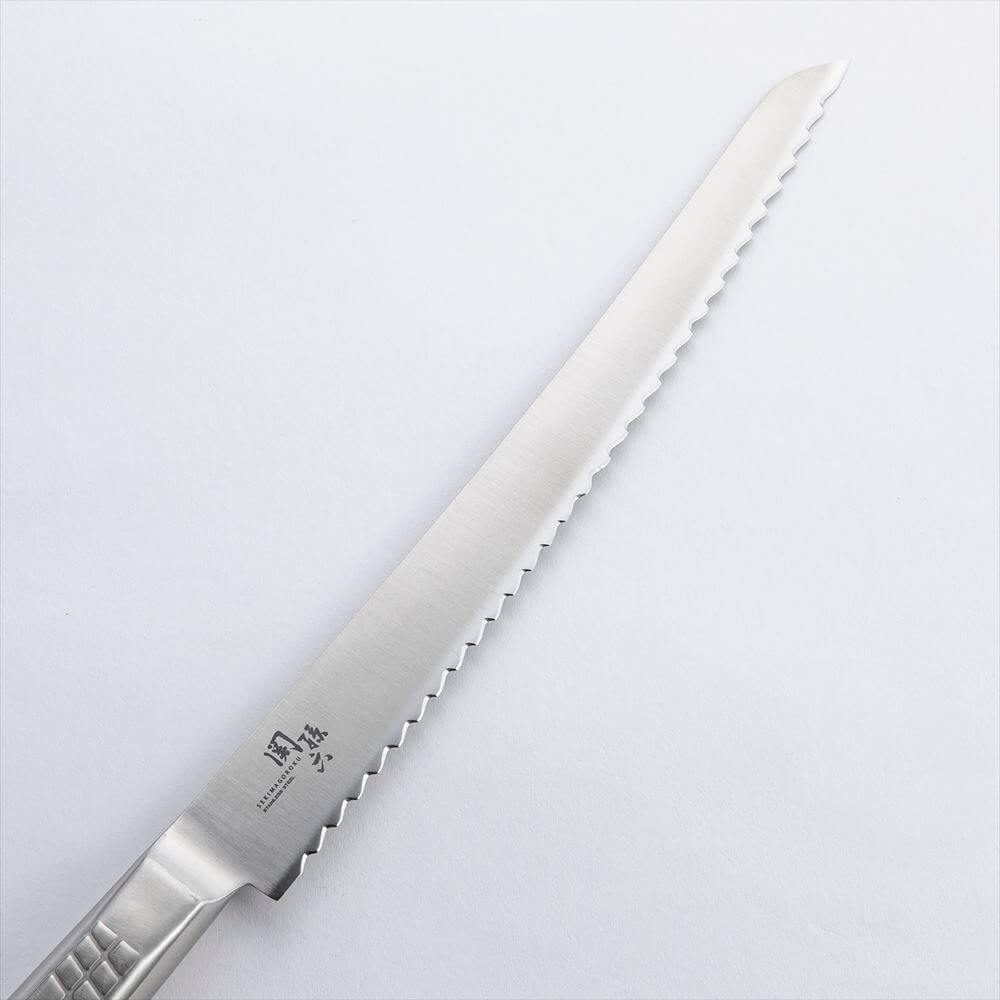 KAI Seki-Magoroku All-Stainless Bread-Knife 300-mm — Whole-Loaf Japan-Made