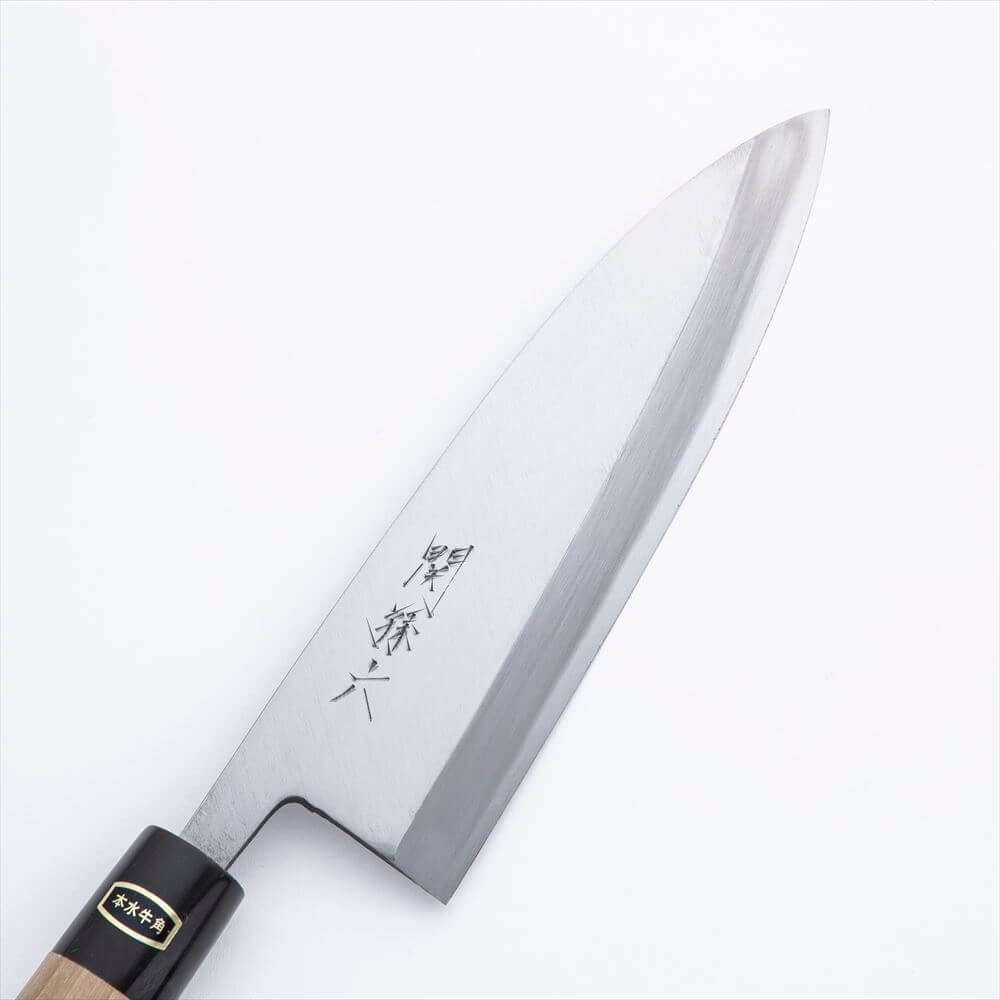 KAI Seki Magoroku White No. 2 carbon steel water buffalo horn handle deba knife 210mm, Seki Magoroku White No. 2 carbon steel water buffalo horn handle deba knife 210mm 385 x 70 x 20 mm, 572 g, Made in Japan, 38.5 x 7 x 2 cm and 572 g, Standard