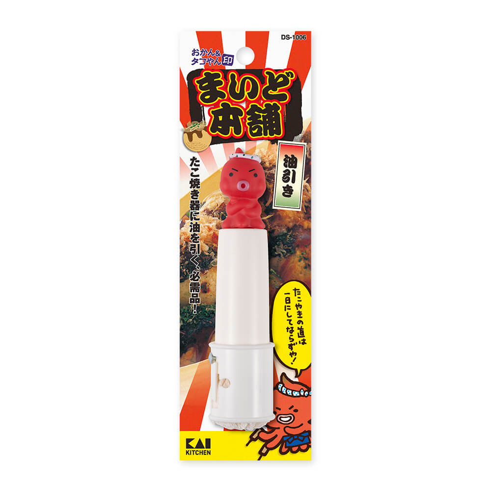 KAI Maido Honpo Oil Brush, Maido Honpo Oil Brush 110 x 30 x 30 mm, 22 g, Made in Japan, 11 x 3 x 3 cm and 22 g, Standard