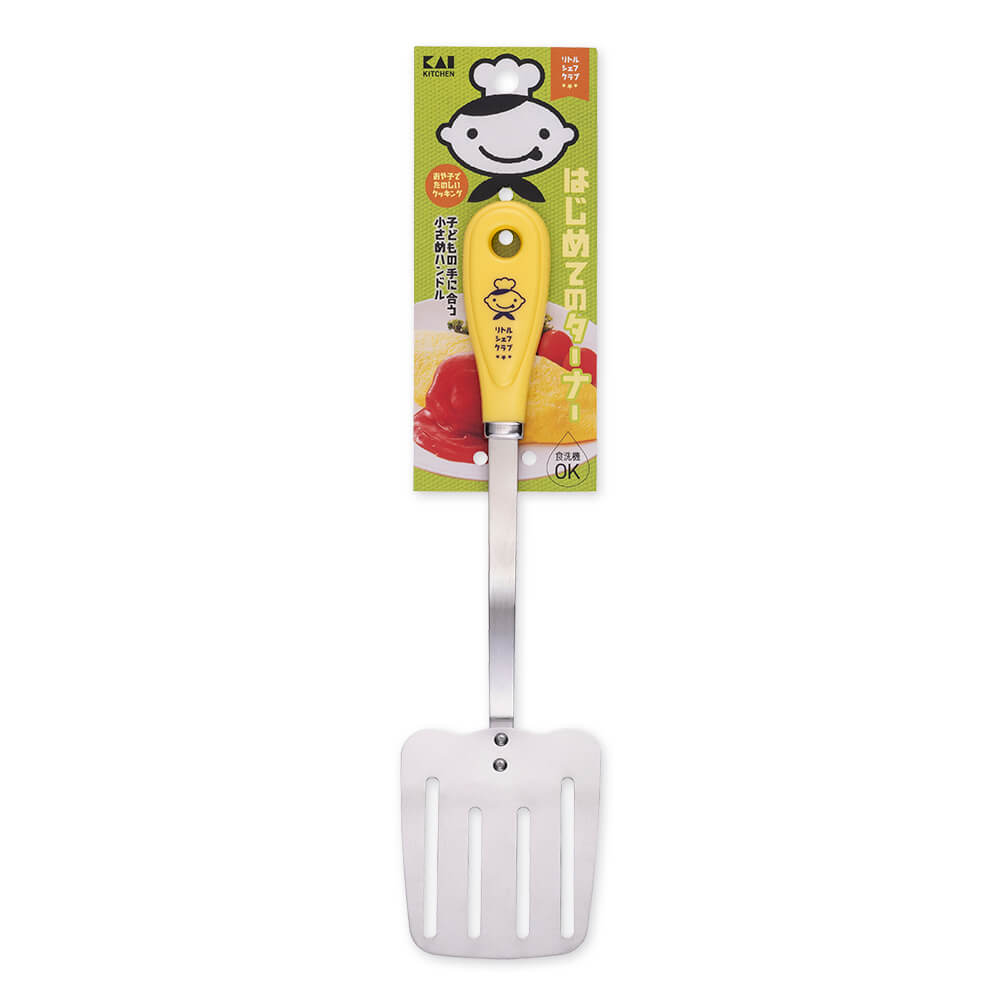 KAI Little Chef Club First Turner, Little Chef Club First Turner 300 x 65 x 30 mm, 50 g, Made in Japan, 30 x 6.5 x 3 cm and 50 g, Standard