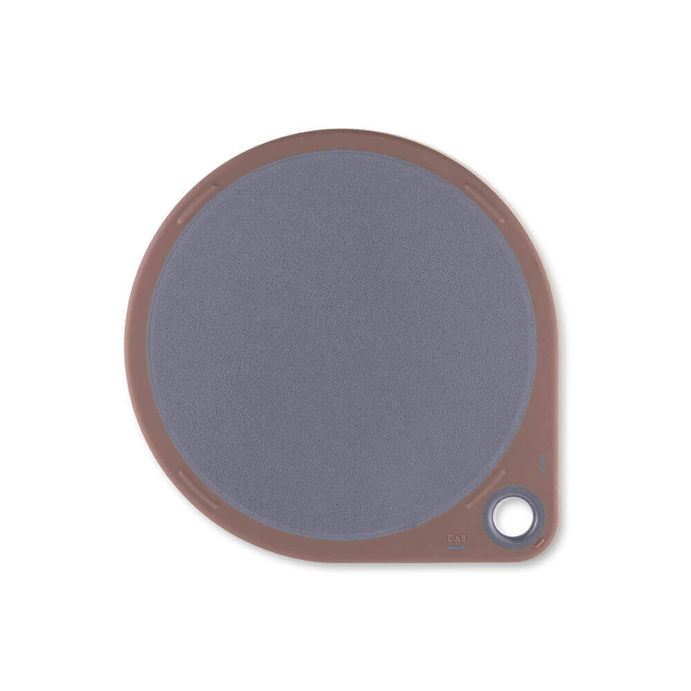 KAI Round Cutting Board 3-Piece Set, Gray (S 25 cm, M 30 cm & L 35 cm), Round Cutting Board 3-Piece Set, Gray (S 25 cm, M 30 cm & L 35 cm) 290 x 250 x 10 mm, 372 g, Made in Taiwan, 29 x 25 x 1 cm and 372 g, Gray