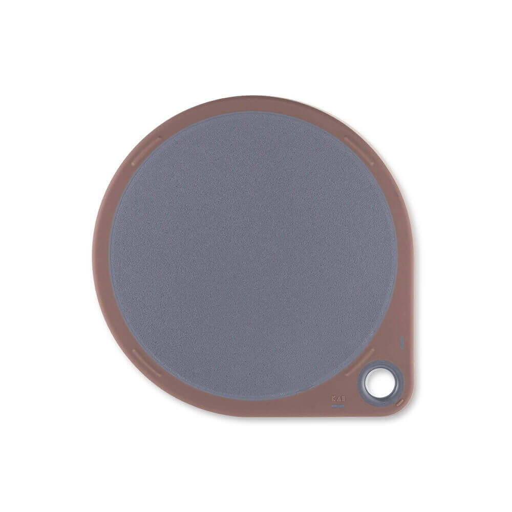 KAI Round Cutting Board 2-Piece Set, Gray (S 25 cm & L 35 cm), Round Cutting Board 2-Piece Set, Gray (S 25 cm & L 35 cm) 290 x 250 x 10 mm, 372 g, Made in Taiwan, 29 x 25 x 1 cm and 372 g, Gray