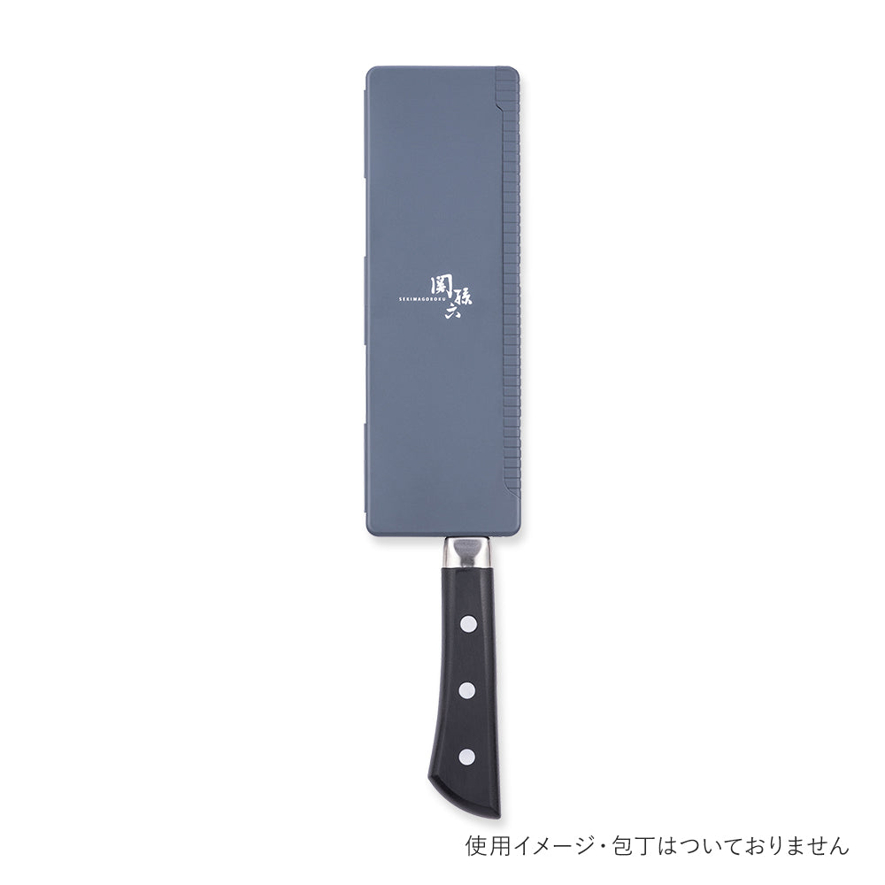 KAI Seki Magoroku Blade Guard Magnet Type (Gray) — Seki Magoroku Blade Guard Magnet Type (Gray), 213 x 70 x 8 mm Overall, About 100 g, Made In Japan, 21.3 x 7 x 0.8 cm And 100 g, Gray