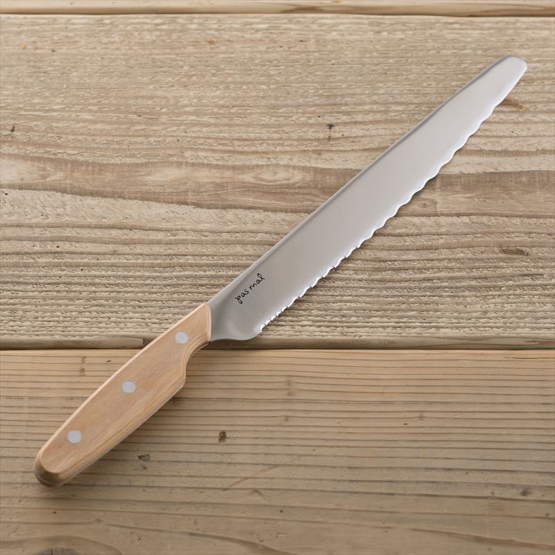 KAI pas mal WAVECUT Bread Knife, pas mal WAVECUT Bread Knife 380 x 34 x 16 mm, 160 g, Made in Japan, 38 x 3.4 x 1.6 cm and 160 g, Standard