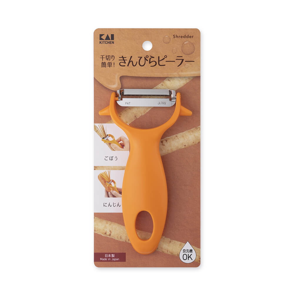 KAI Kinpira Peeler, Kinpira Peeler 35 x 78 x 17 mm, 49 g, Made in Japan, 3.5 x 7.8 x 1.7 cm and 49 g, Standard