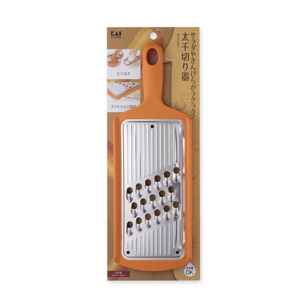 KAI Thick Julienne Slicer, Thick Julienne Slicer 270 x 92 x 15 mm, 96 g, Made in Japan, 27 x 9.2 x 1.5 cm and 96 g, Standard