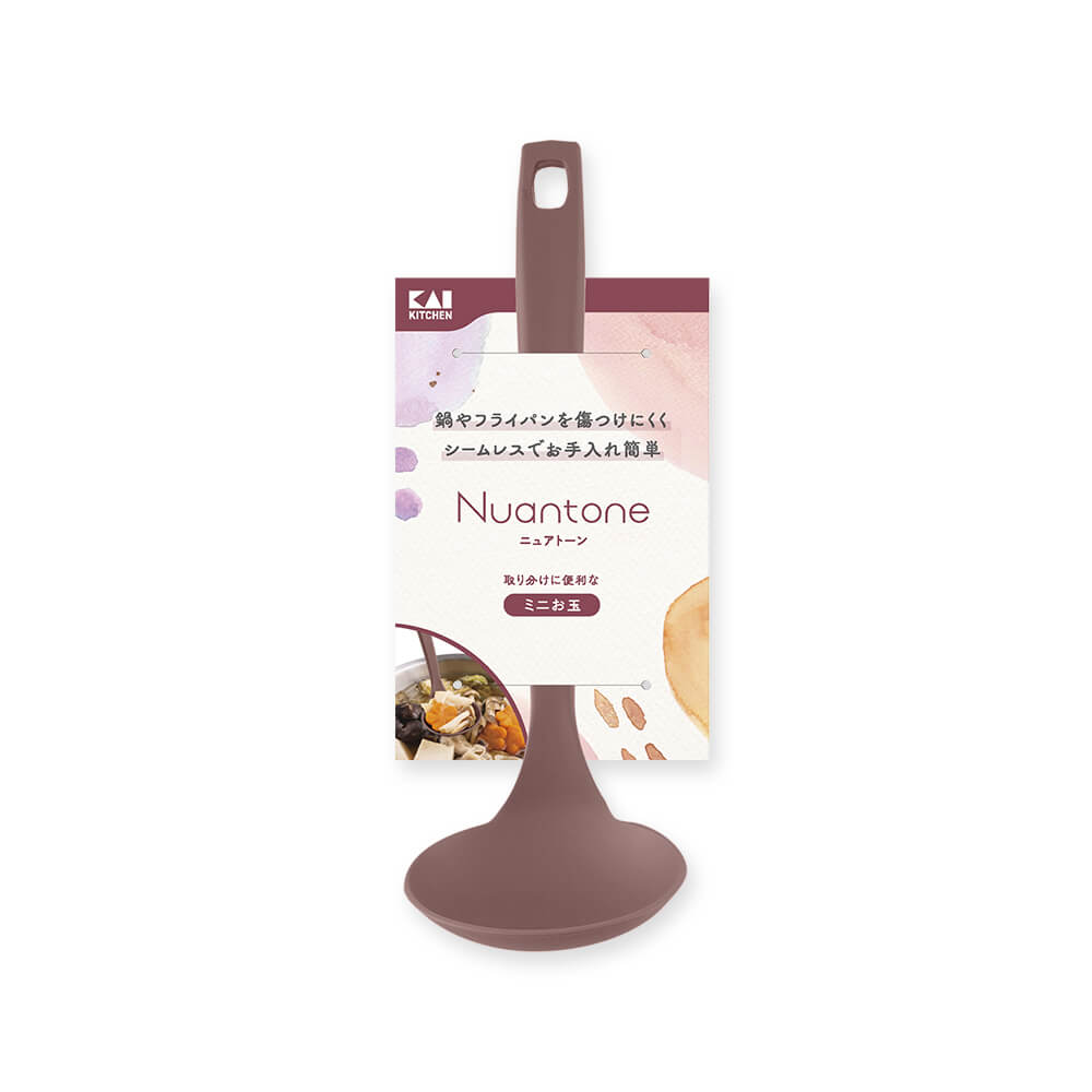 KAI Nuatone All-Nylon Mini Ladle Old Raspberry, Nuatone All-Nylon Mini Ladle Old Raspberry 207 x 69 x 50 mm, 27 g, Made in Japan, 20.7 x 6.9 x 5 cm and 27 g, old raspberry