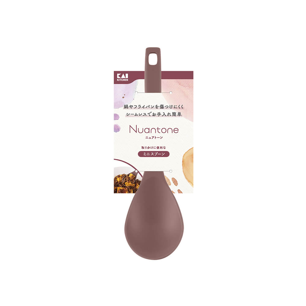 KAI Nuatone All-Nylon Mini Spoon Old Raspberry, Nuatone All-Nylon Mini Spoon Old Raspberry 172 x 47 x 26 mm, 16 g, Made in Japan, 17.2 x 4.7 x 2.6 cm and 16 g, old raspberry