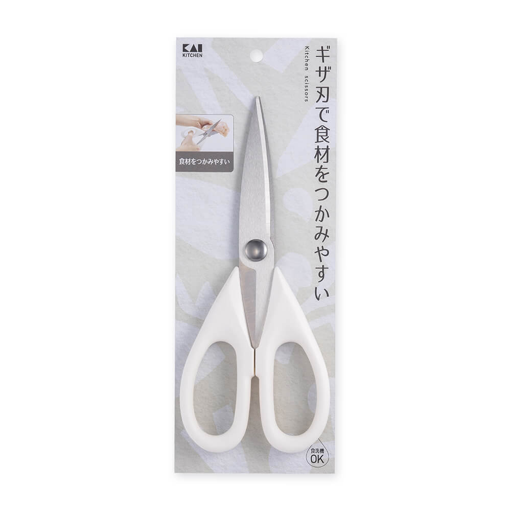 KAI Kitchen Scissors (Plastic Handle), Kitchen Scissors (Plastic Handle) 222 x 90 x 15 mm, 121 g, Made in China, 22.2 x 9 x 1.5 cm and 121 g, Standard