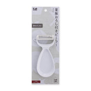 KAI Peeler with Grater, Peeler with Grater 130 x 67 x 12 mm, 34 g, Made in Japan, 13 x 6.7 x 1.2 cm and 34 g, Standard