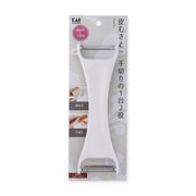 KAI Dual-Purpose Peeler (Peeling and Julienne), Dual-Purpose Peeler (Peeling and Julienne) 187 x 80 x 25 mm, 43 g, Made in Japan, 18.7 x 8 x 2.5 cm and 43 g, Standard