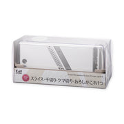 KAI Food Preparation Set (Double-Edge Slicer, Julienne, Tsuma Cutter, Grater, Finger, Food Preparation Set (Double-Edge Slicer, Julienne, Tsuma Cutter, Grater, Finger 190 x 80 x 90 mm, 370 g, Made in Japan, 19 x 8 x 9 cm and 370 g, Standard