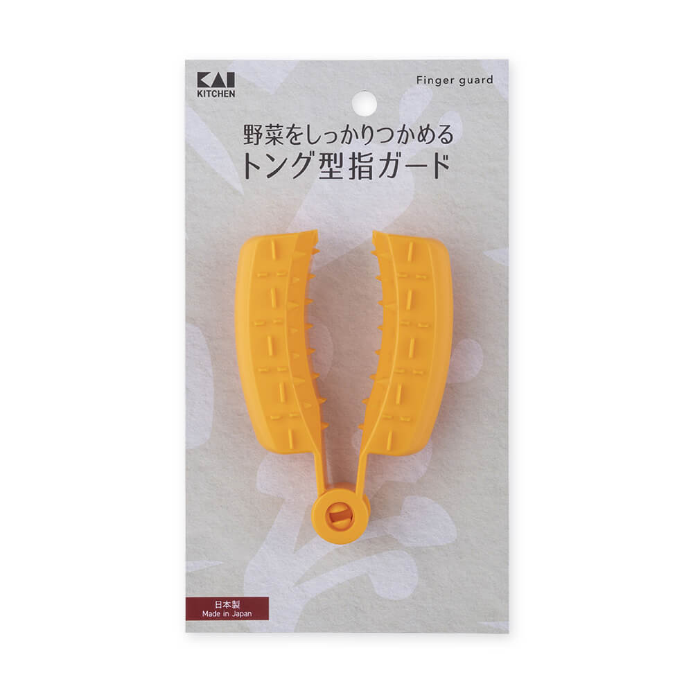 Tongs-Type Finger Guard for Slicer and Grater, ABS Resin Rated to 80 C, 100 x 70 x 28 mm, about 40 g, Holds Vegetables, Made in Japan