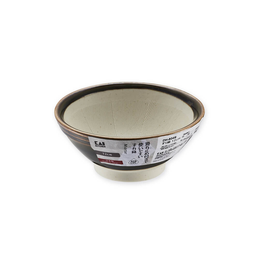 KAI Mortar 12cm, Mortar 12cm 125 x 125 x 55 mm, 282 g, Made in Japan, 12.5 x 12.5 x 5.5 cm and 282 g, Standard